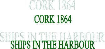 CORK 1864 SHIPS IN THE HARBOUR